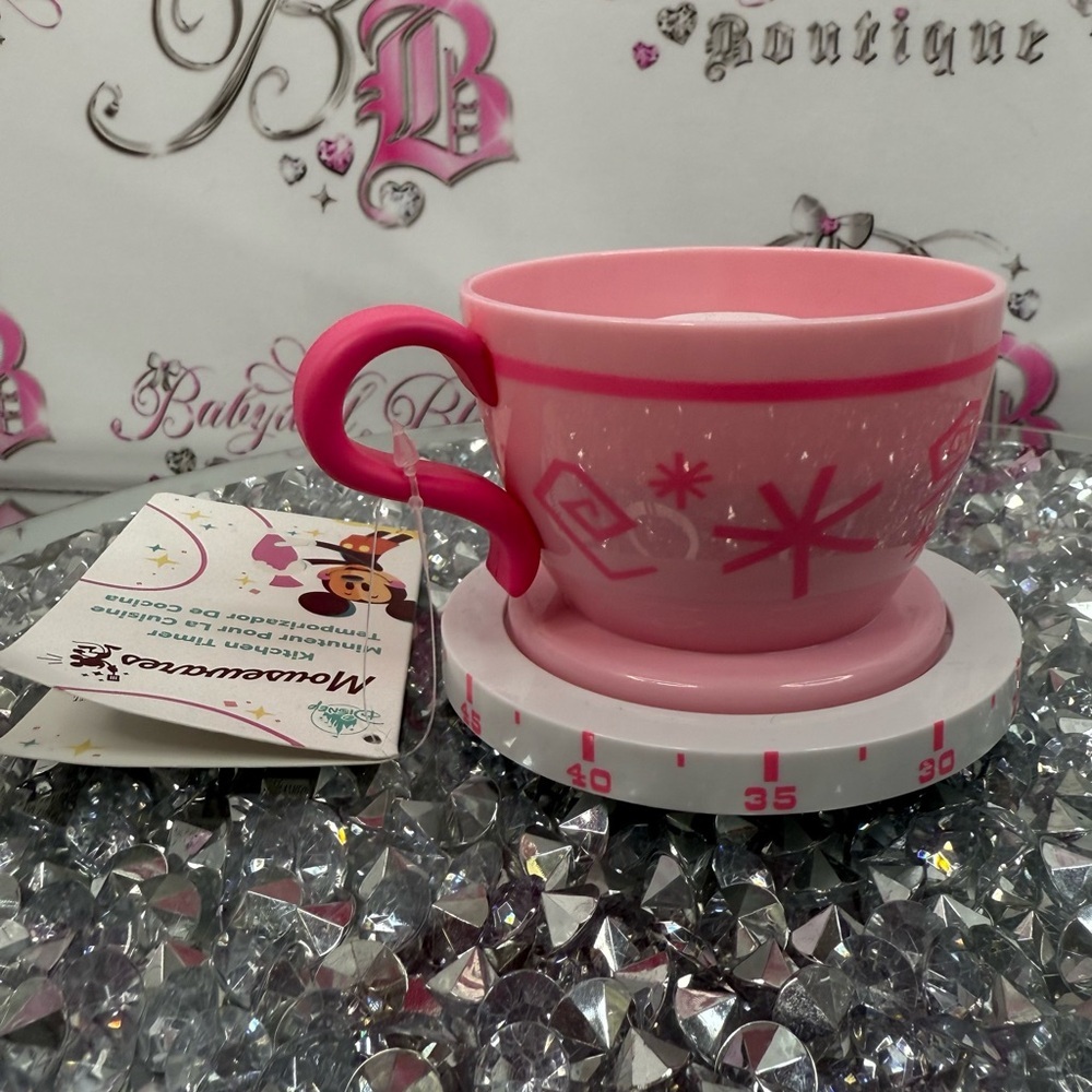 Disney timer Alice in wonderland tea cup classic mousewares Pink Cup with Timer